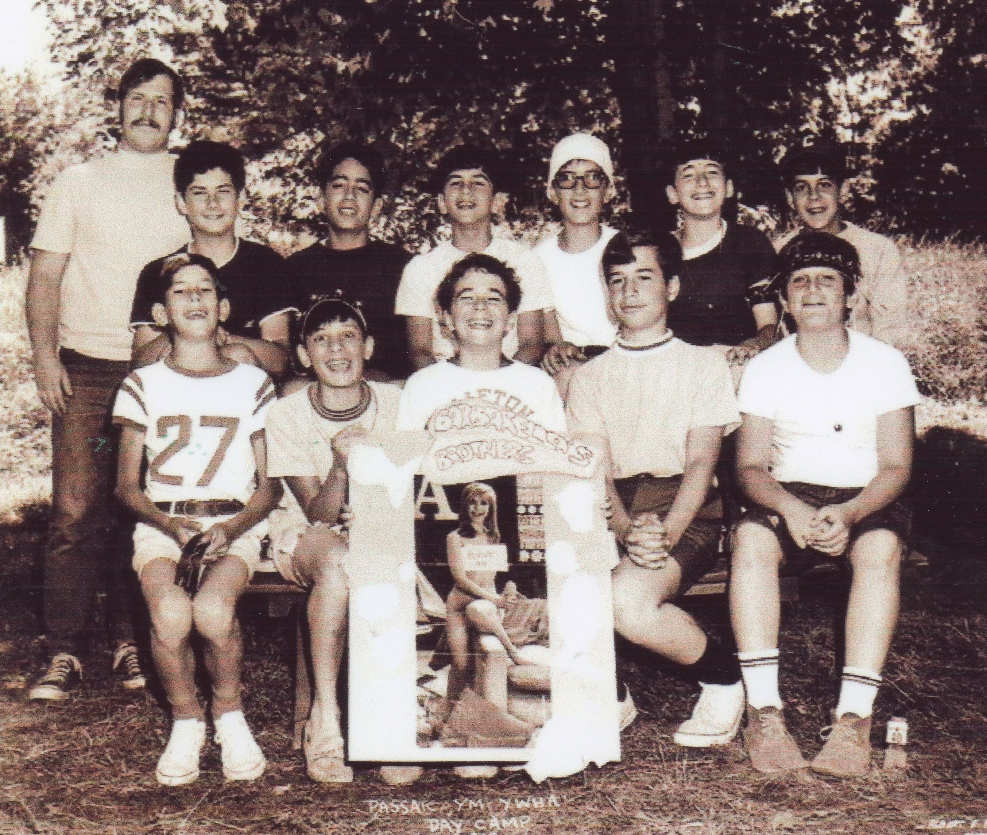 Passaic-Clifton YM-YWHA Camp, boys, Barbarella's Brother, nude centerfold, counselor Jay Grant