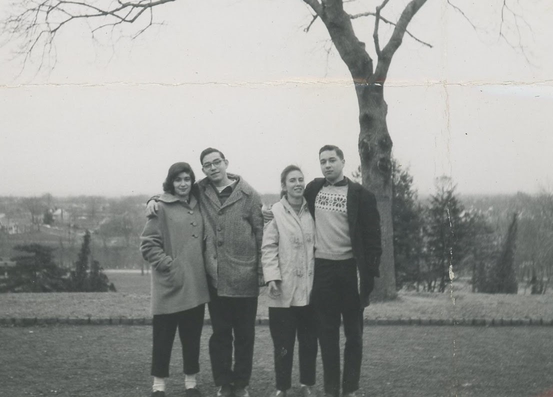 Eastside Park, Paterson NJ, 1958, Faith Schwartz, Ira Berger, Marilyn Gelman, Herb Staretz