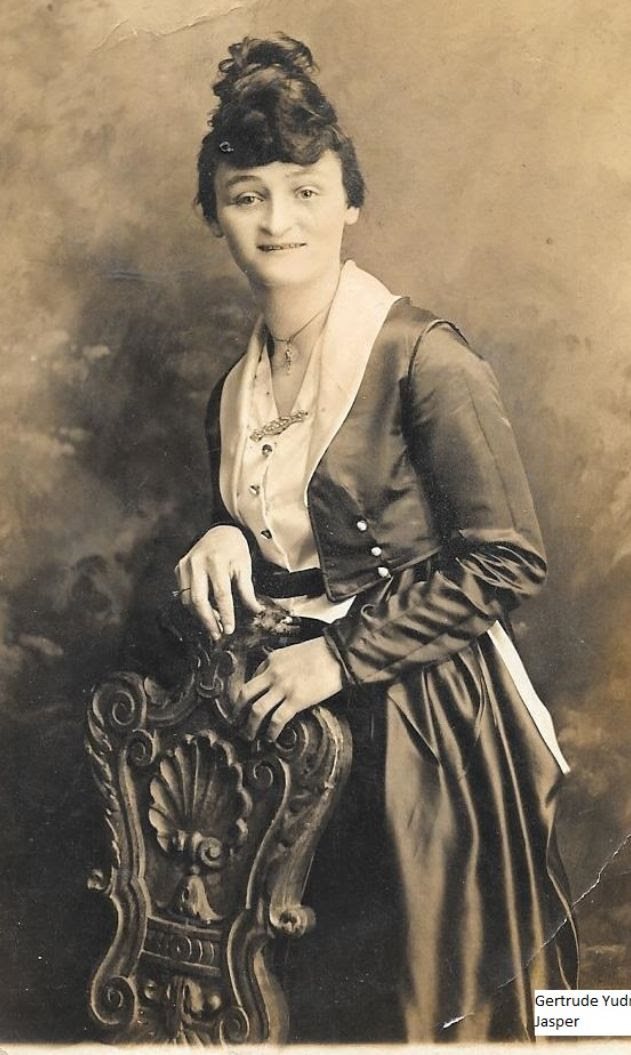 Sergeant Louis Jasper, France WWI, Gertrude Yudman Jasper, postcard