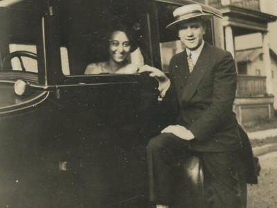 Ida Cohen, Meyer Cohen, summer drive, Northern New Jersey, 1920s