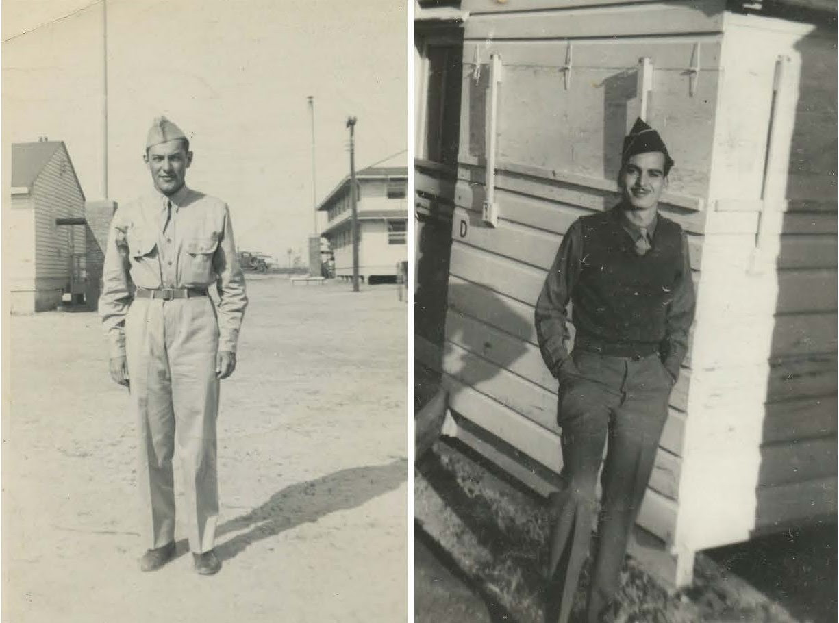 Paul Stein on the left and Leon Cohen on the right.WWII era.