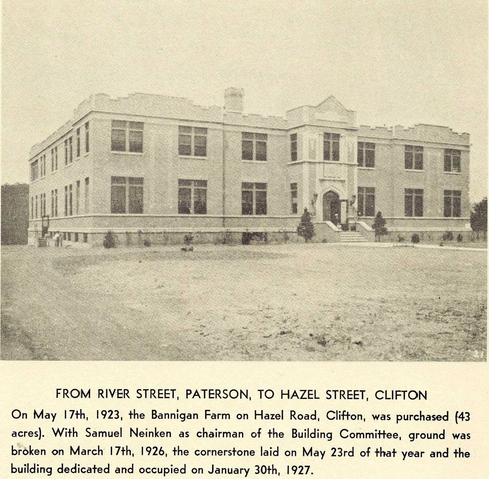 The new Daughters of Miriam building 1926