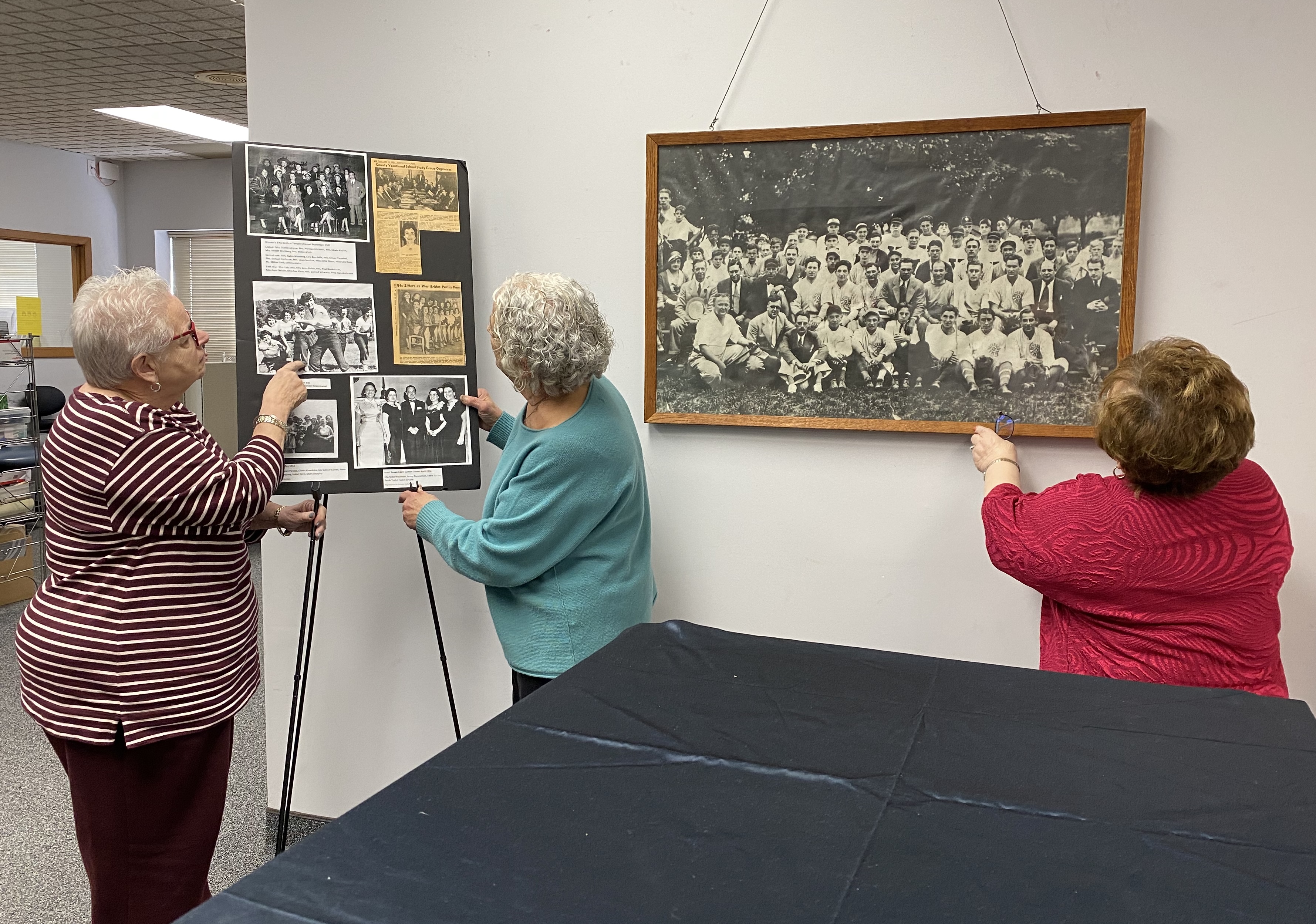 Volunteers working at JHS