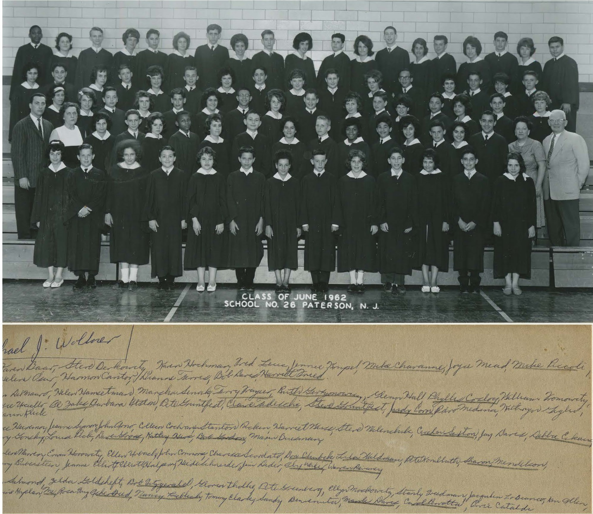 Paterson School No.26 graduating class 1962