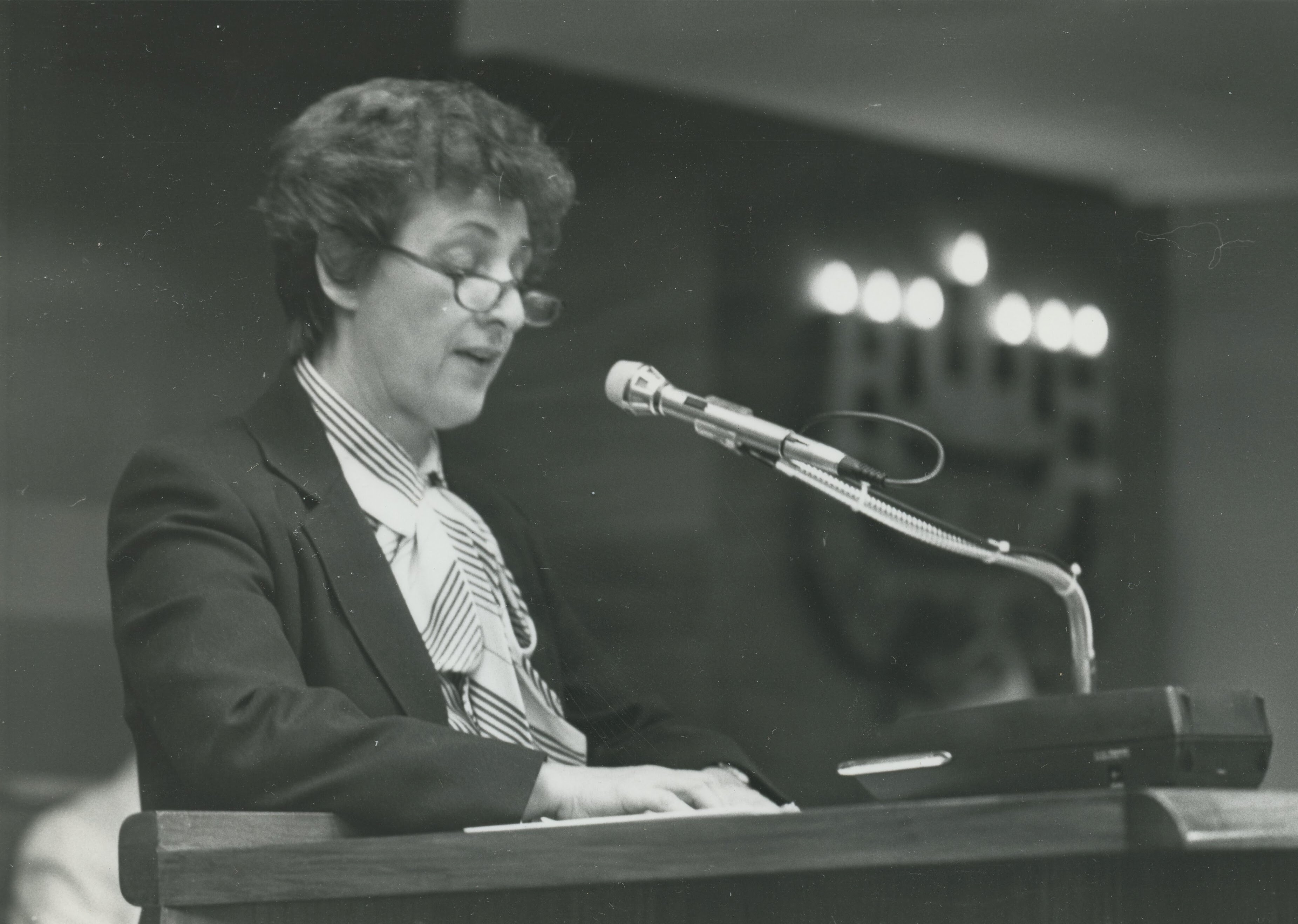 Survivor Lillian Buckweitz, Temple Beth Shalom, Fair Lawn NJ, April 18, 1982