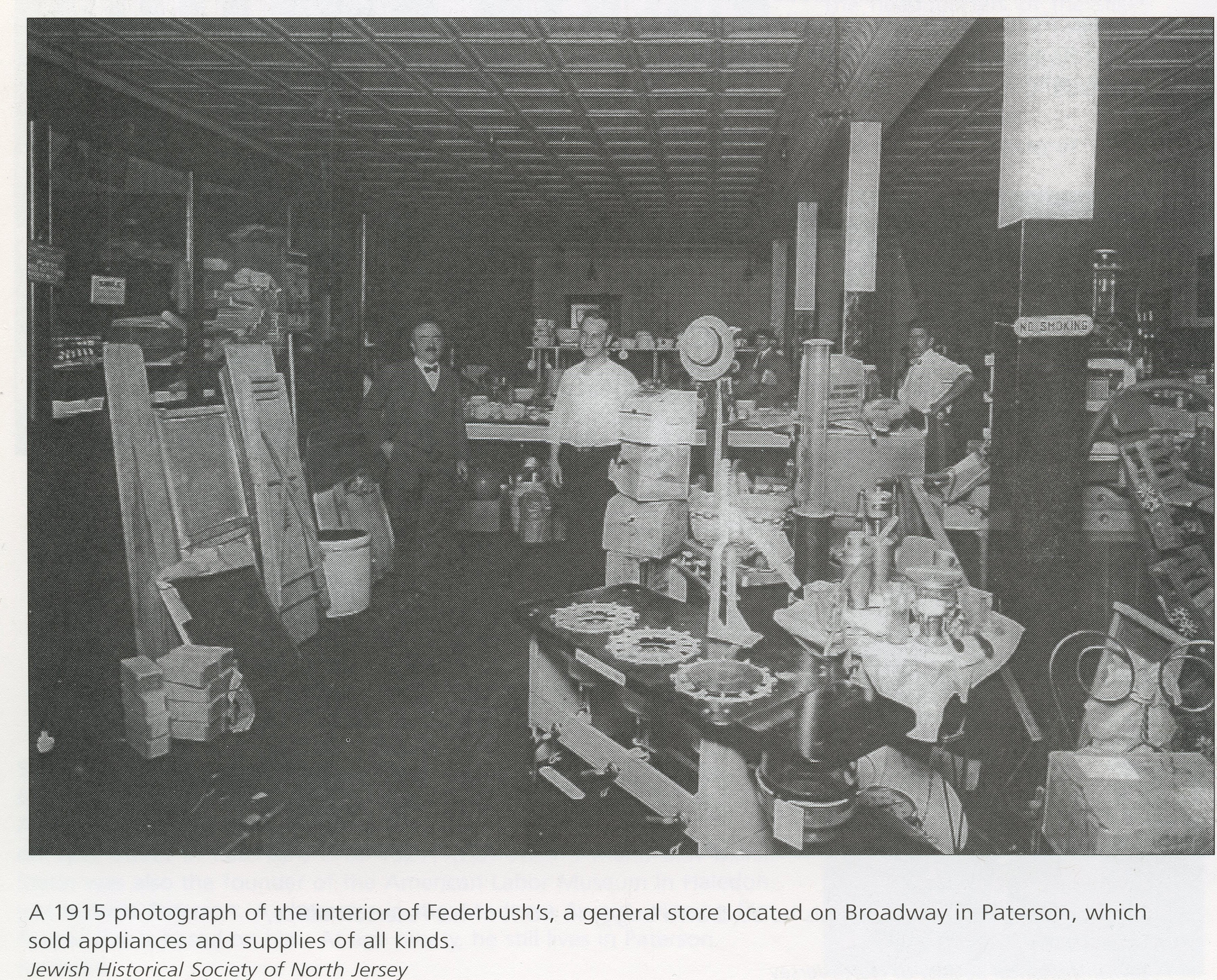 Federbush's general store, Broadway, Paterson NJ, 1915