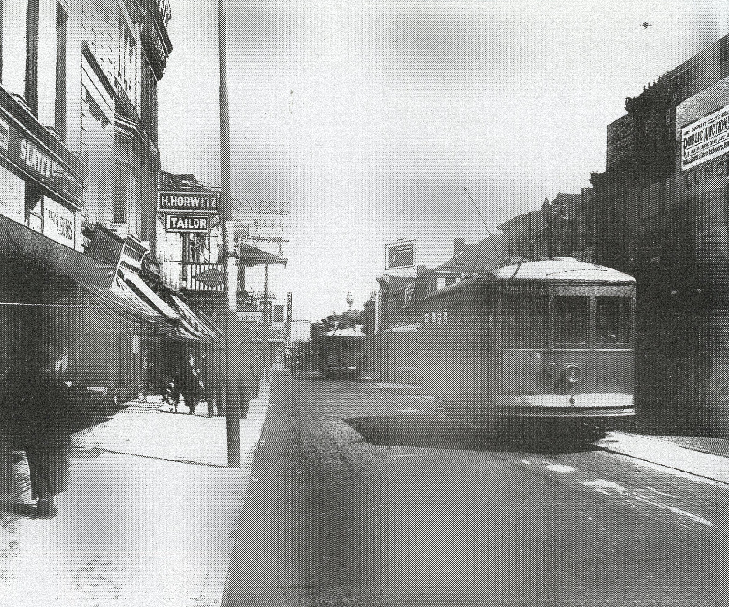 Main Street and Van Houten, Paterson NJ, 1920, Jewish shops