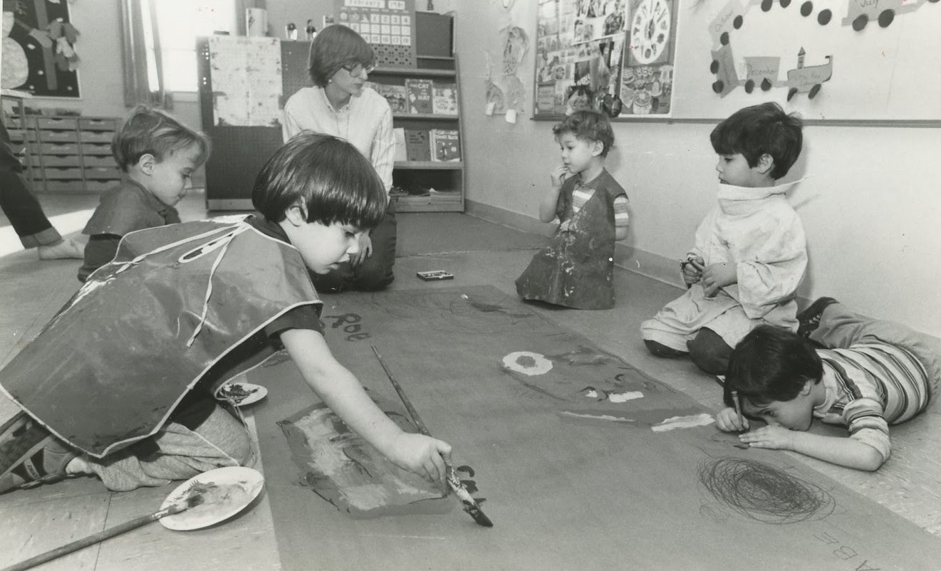 Hillel 'Y' arts and Crafts, Children with teacher, Northern New Jersey