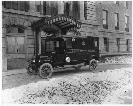 Vintage ambulance, Barnert Memorial Hospital, Paterson NJ