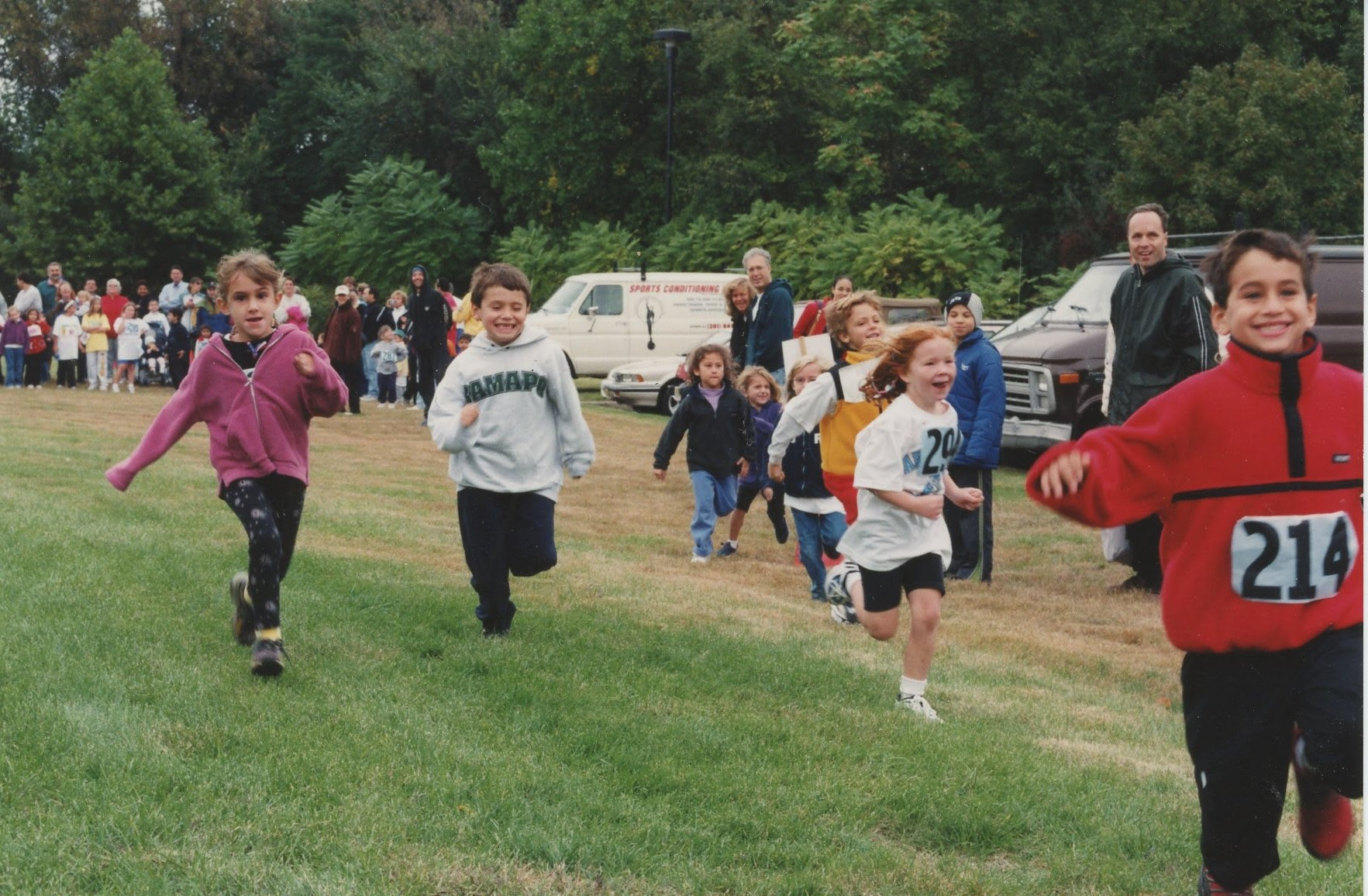 Kids' footrace, Washington Township Y, 2001