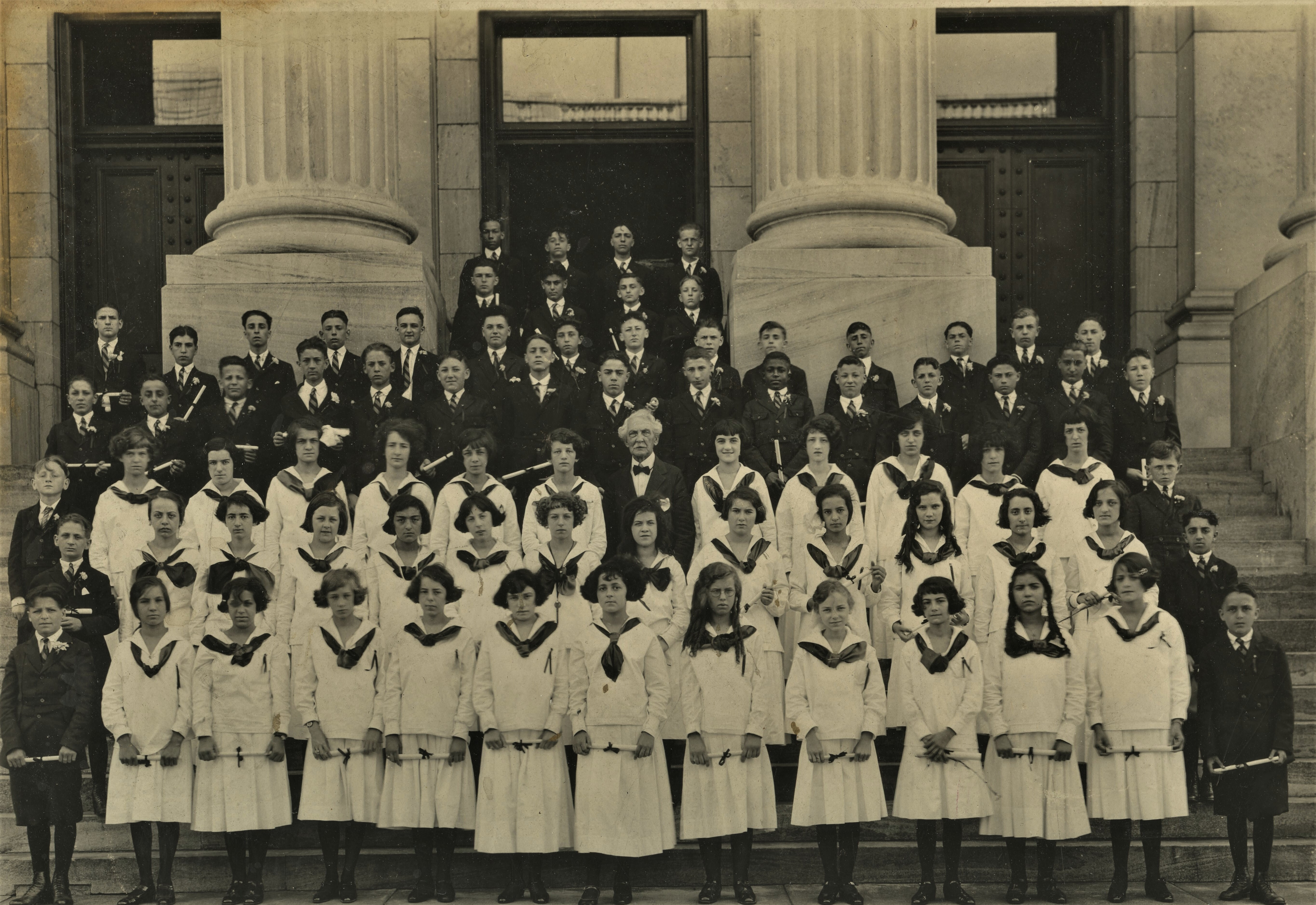 Paterson NJ Public School No.23, Graduation Class, June 1923, Molla Reisbaum