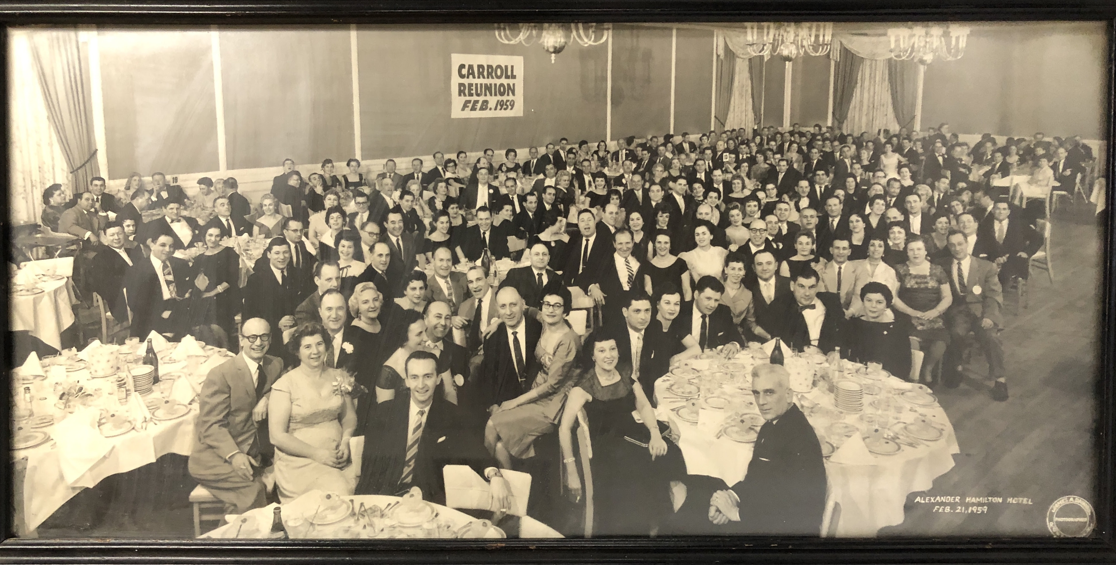 Carroll Reunion, Alexander Hamilton Hotel, Paterson NJ, February 1929