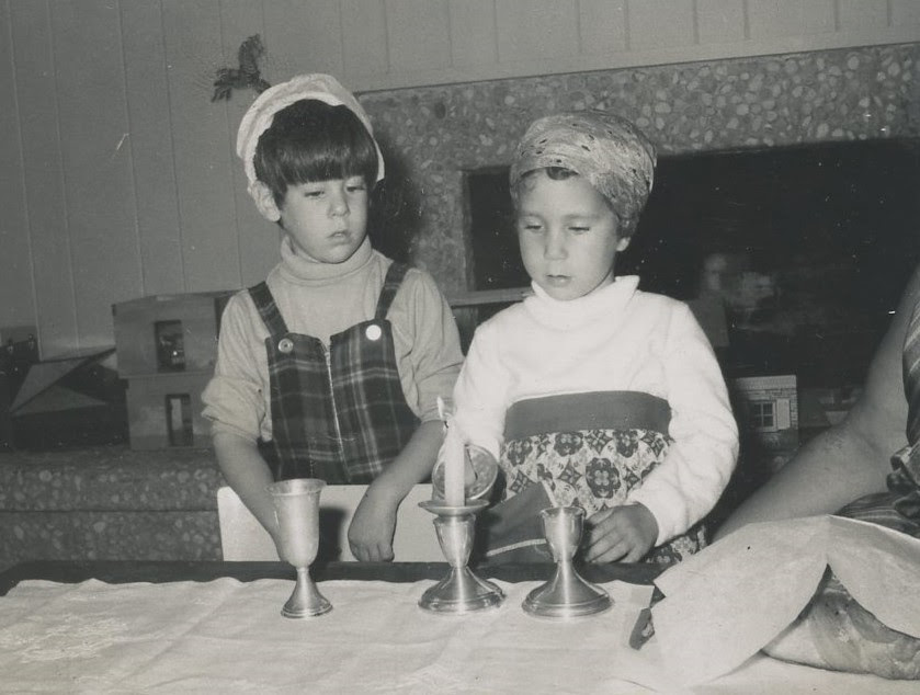 Paterson NJ Y Nursery School, Shabbat candle lighting 1967