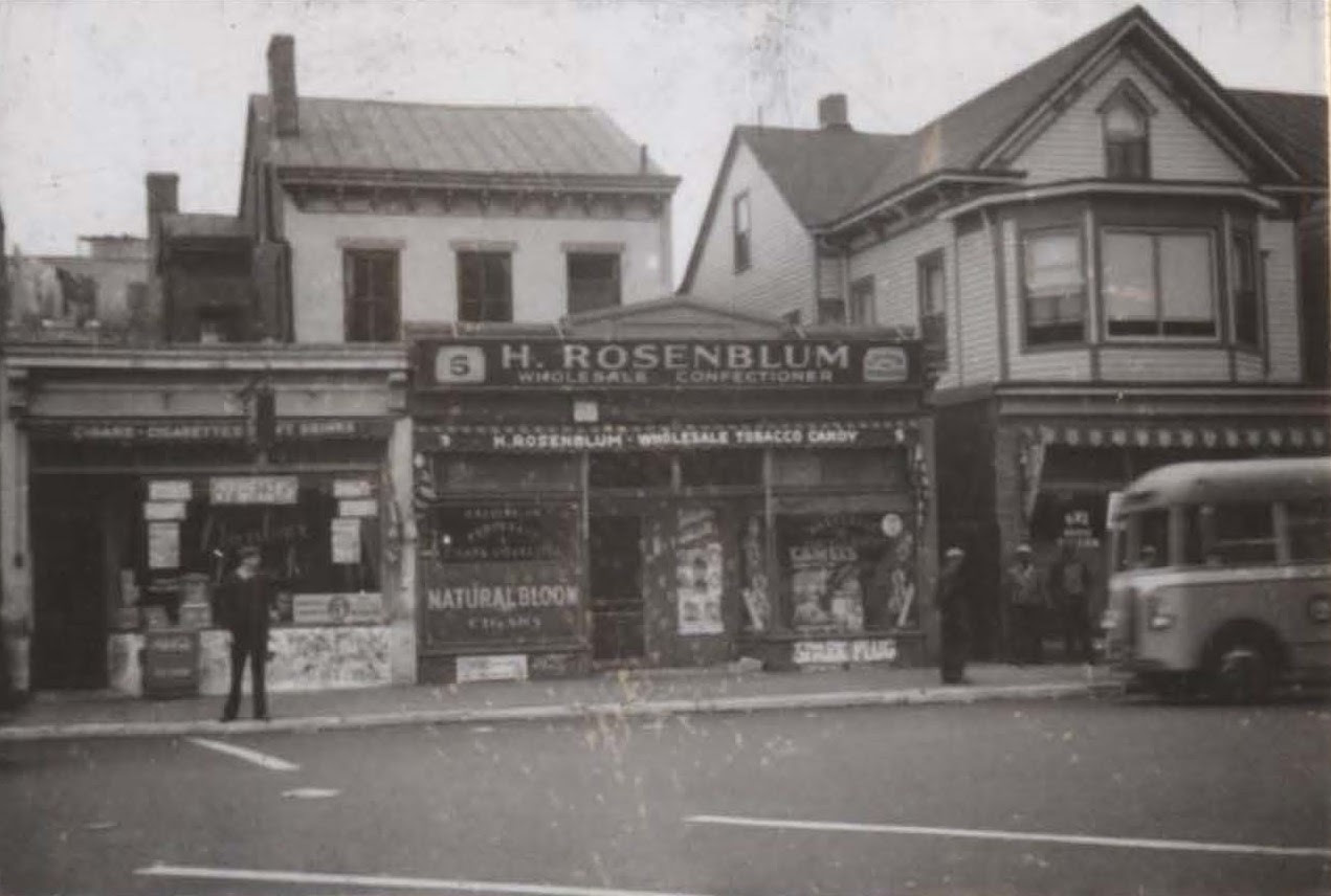 H. Rosenblum Wholesale Confectionary, 9 Governor St, Paterson NJ, c.1938