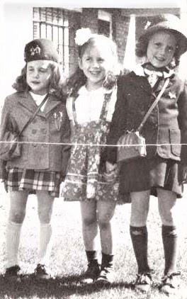 Young girls dressed for school, Northern NJ