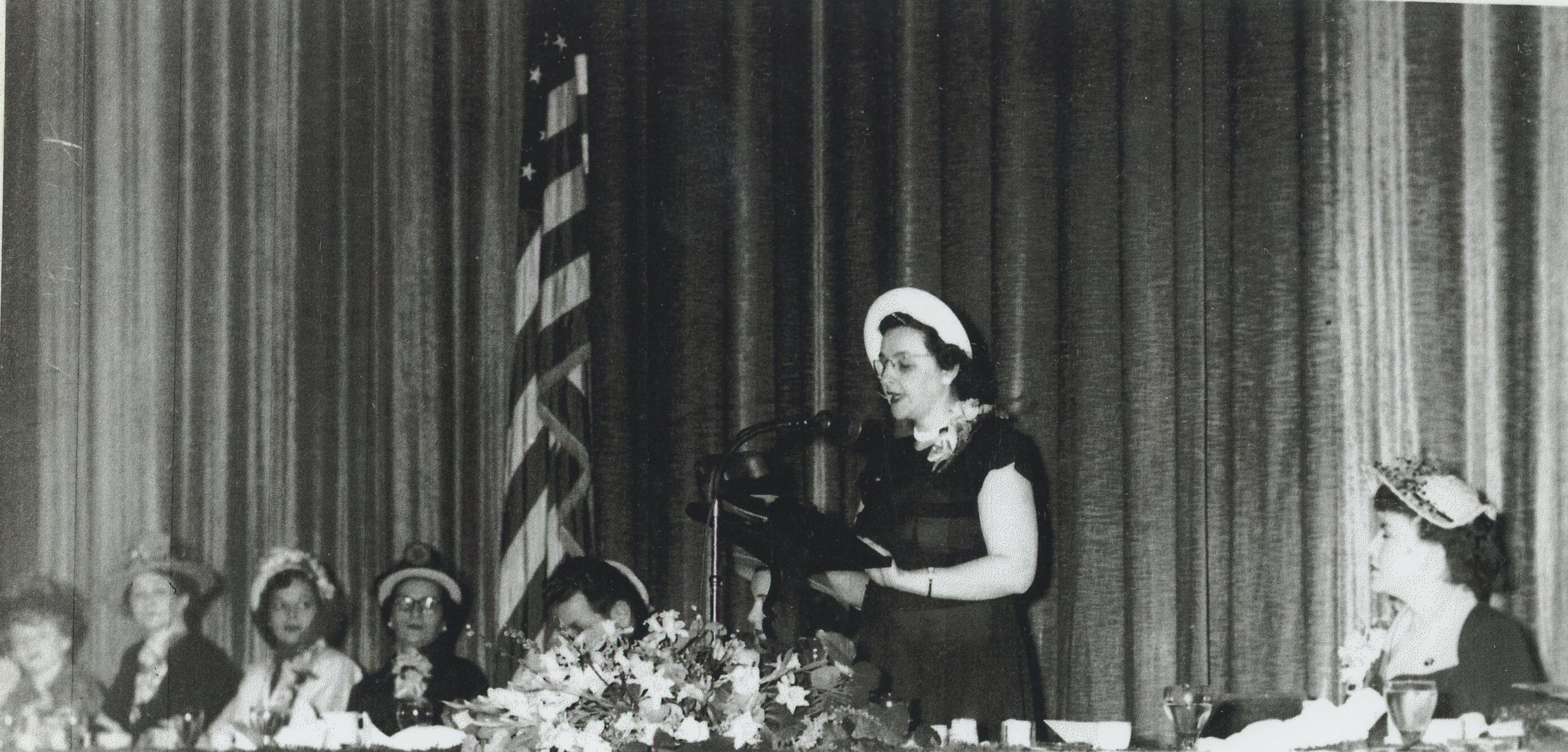 B'nai B'rith Women, North New Jersey, President Annabelle Kraemer, Waldorf Astoria donor dinner, 1950