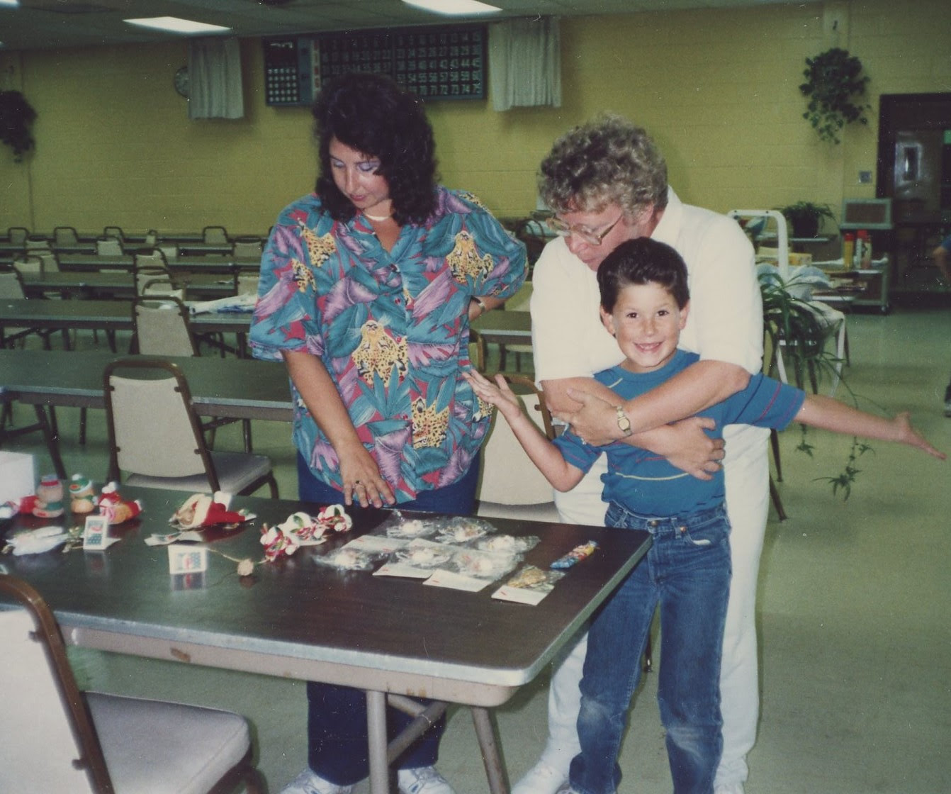 Susanne Rosenzweig, Sue Feldman, Josh Rosenzweig, Wayne NJ, 1990