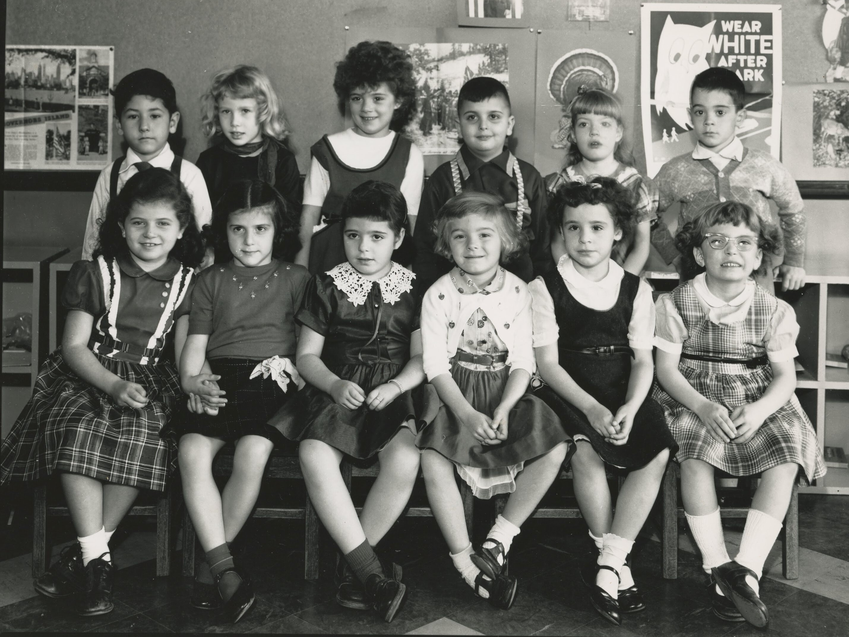 West Paterson NJ, PS #1, kindergarten, November 23, 1955, class photo