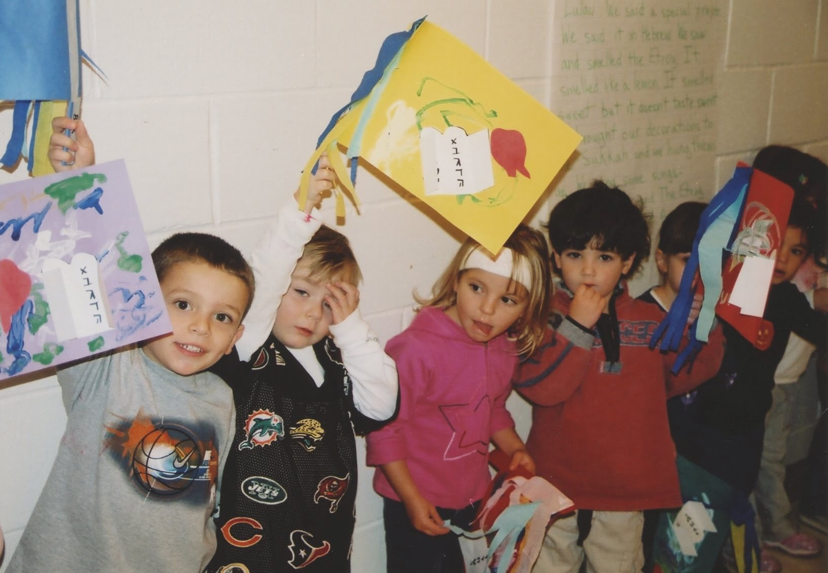 kids celebrating Simchat Torah, Northern New Jersey