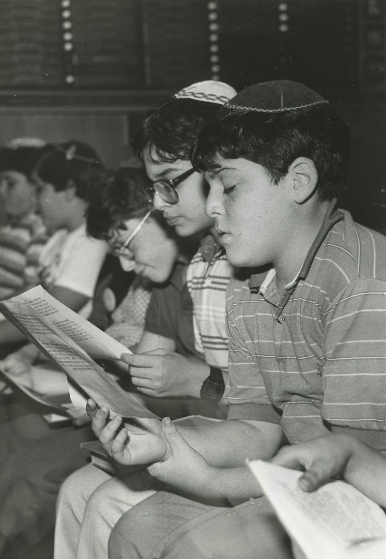 Jewish boys studying, Northern New Jersey