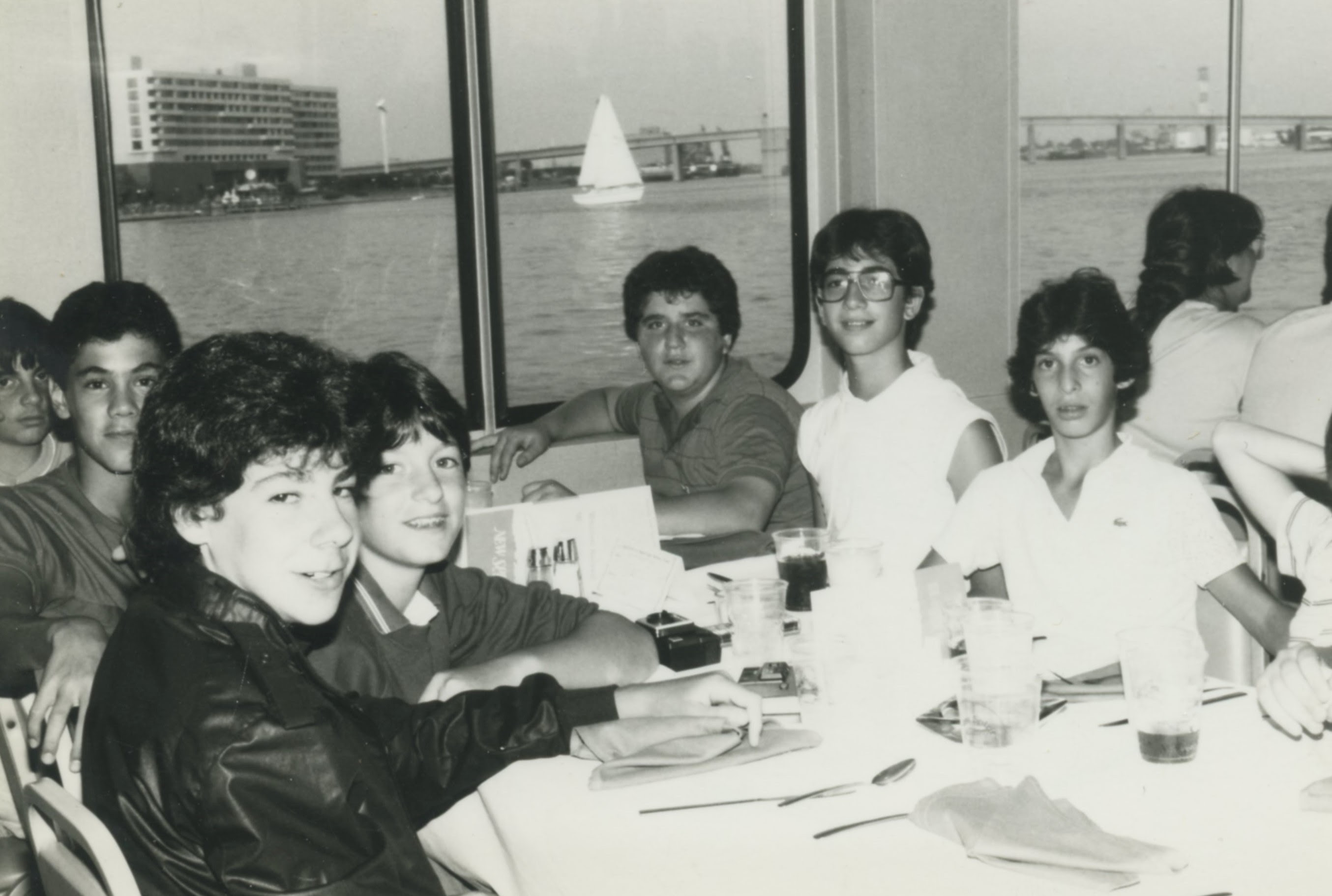 Teen boys, boat ride, summer, Northern New Jersey