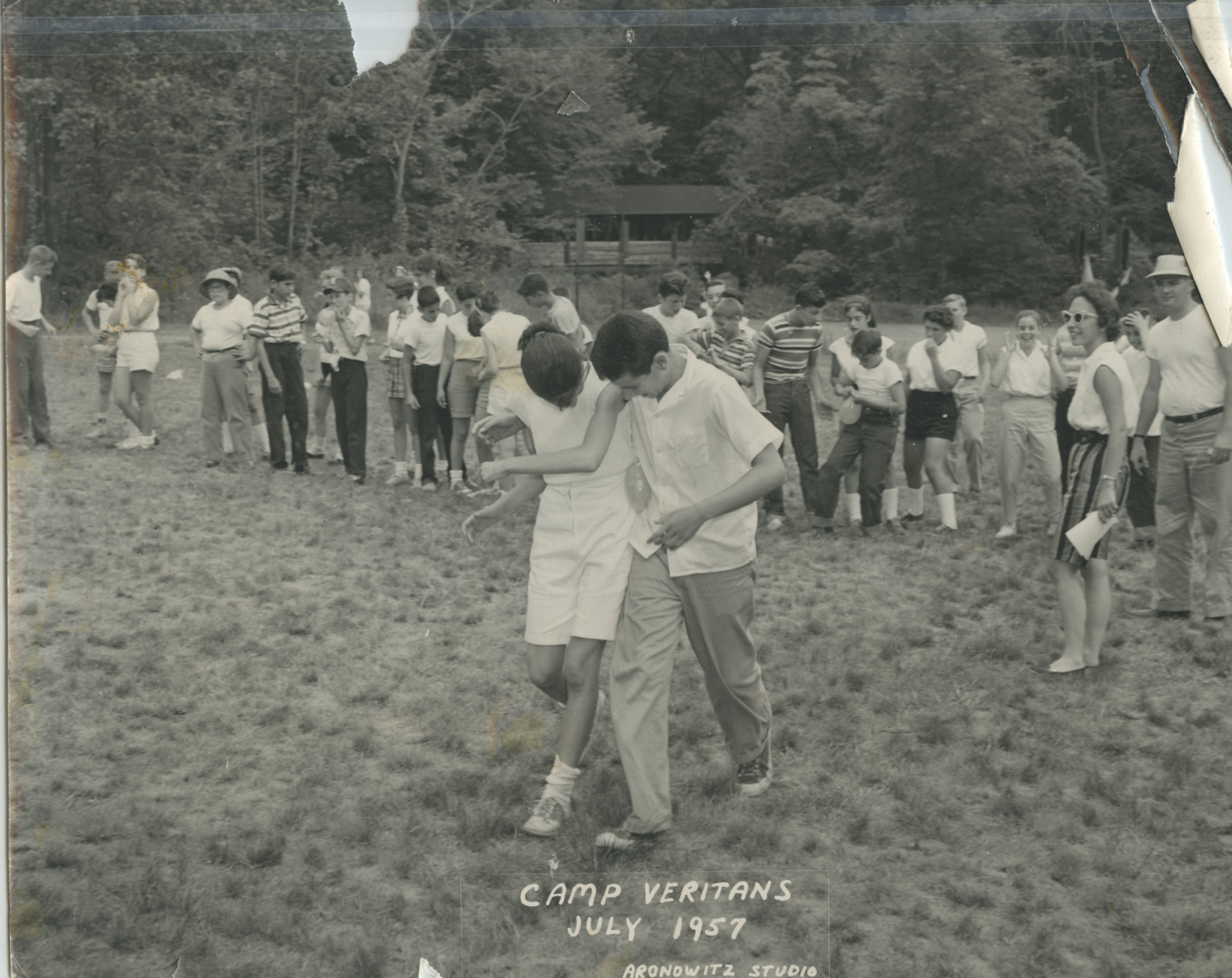 Camp Veritans, coed summer camp, Northern New Jersey, July 1957, Aronowitz Studio