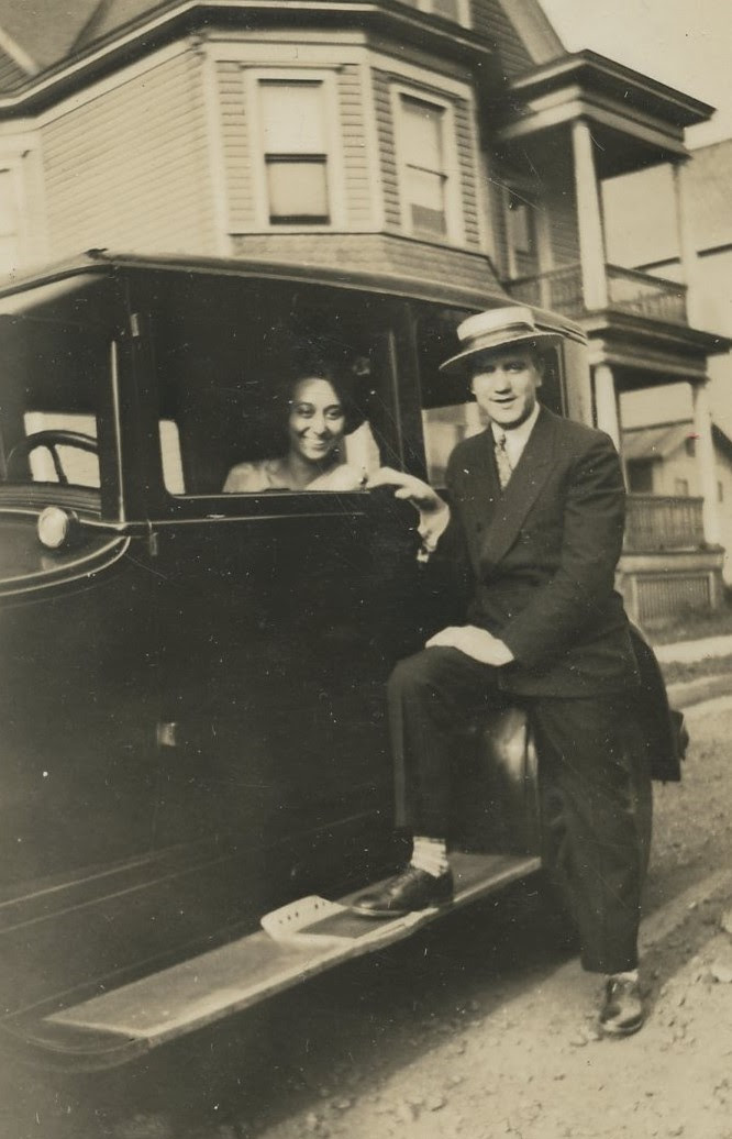 Ida Cohen, Meyer Cohen, summer drive, Northern New Jersey, 1920s