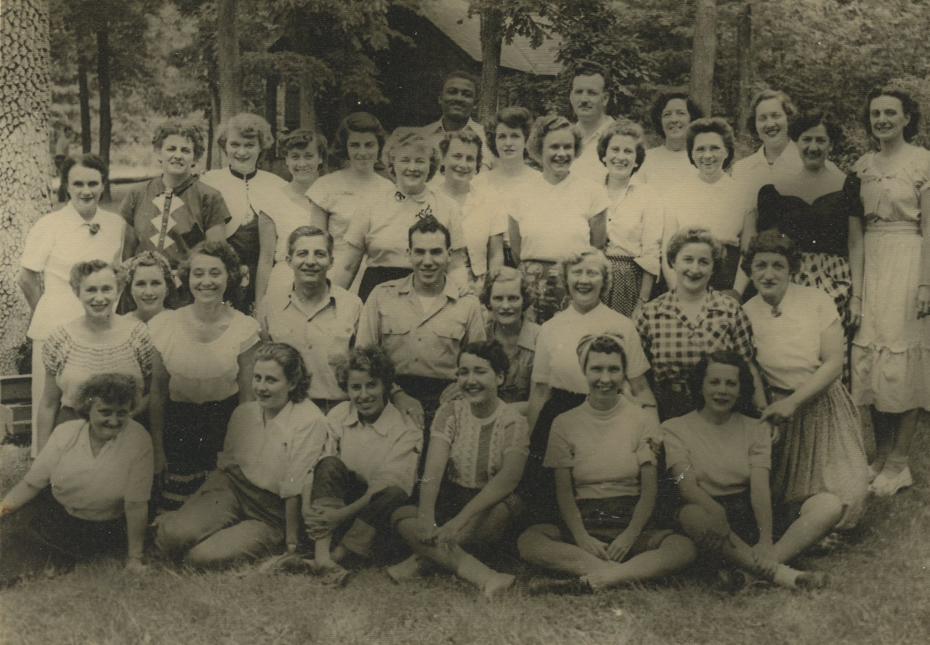 Stokes Forest NJ, August 1950, Vivian Siegel, Blanche Wolff, Ritchie Cohen, Ida Geisler Cohen