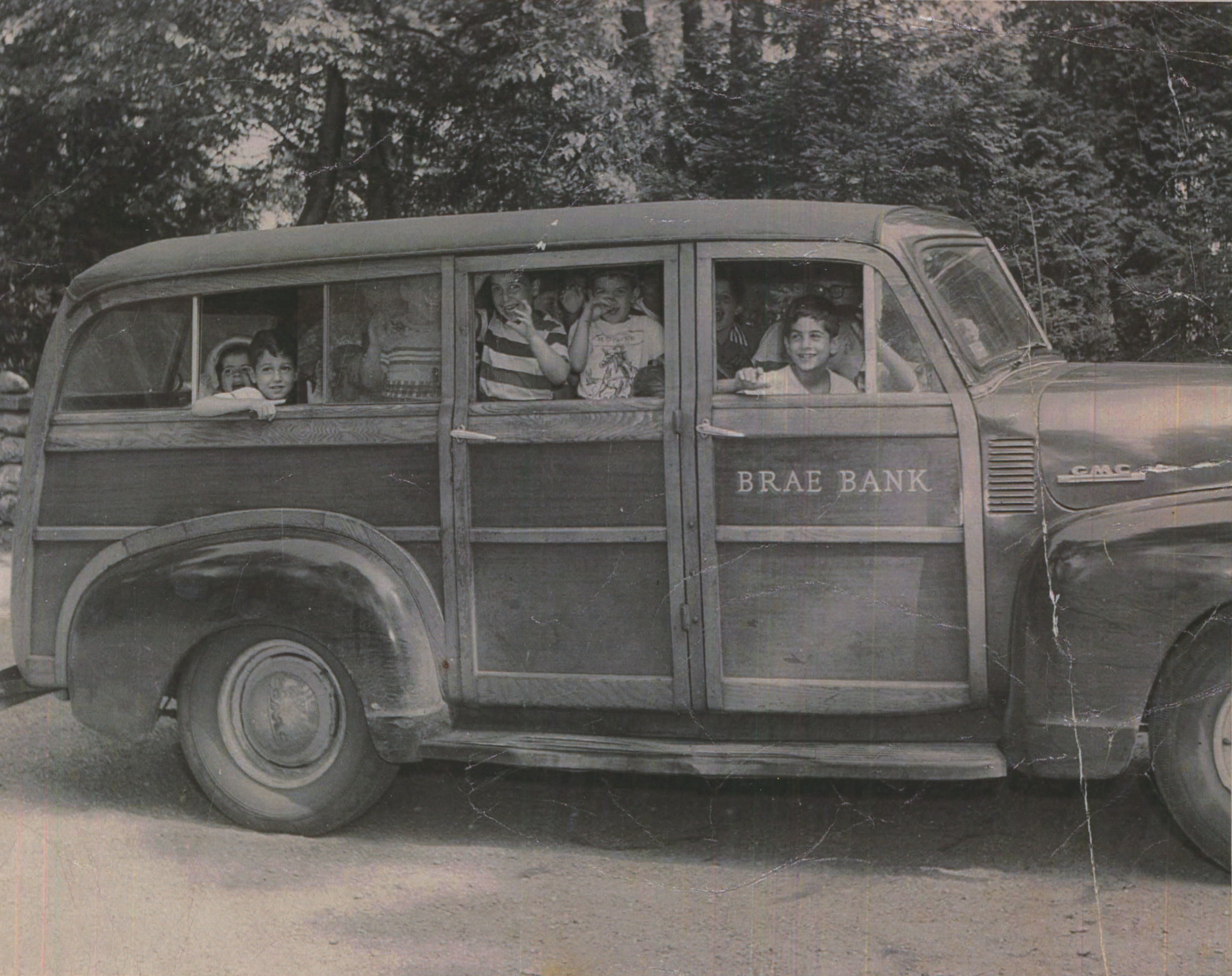 Jack Zakim, Camp Brae Bank, GMC Woody Wagon, Kinnelon NJ, 1950s