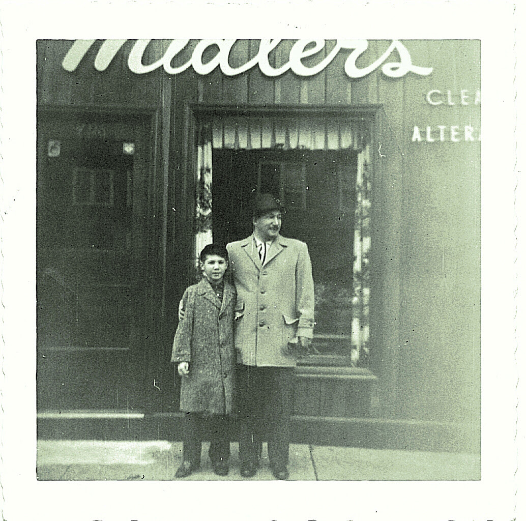Ike Goldberg and his dad.