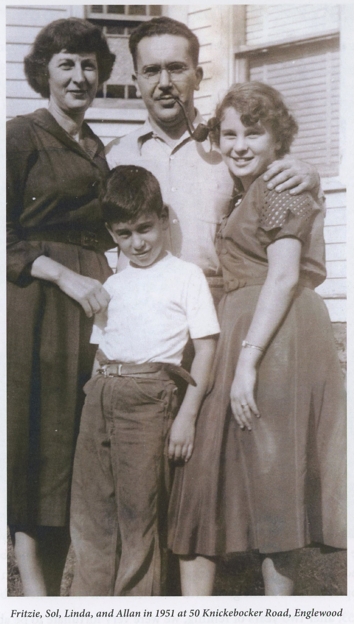 Sol Stein with wife Fritzie and children