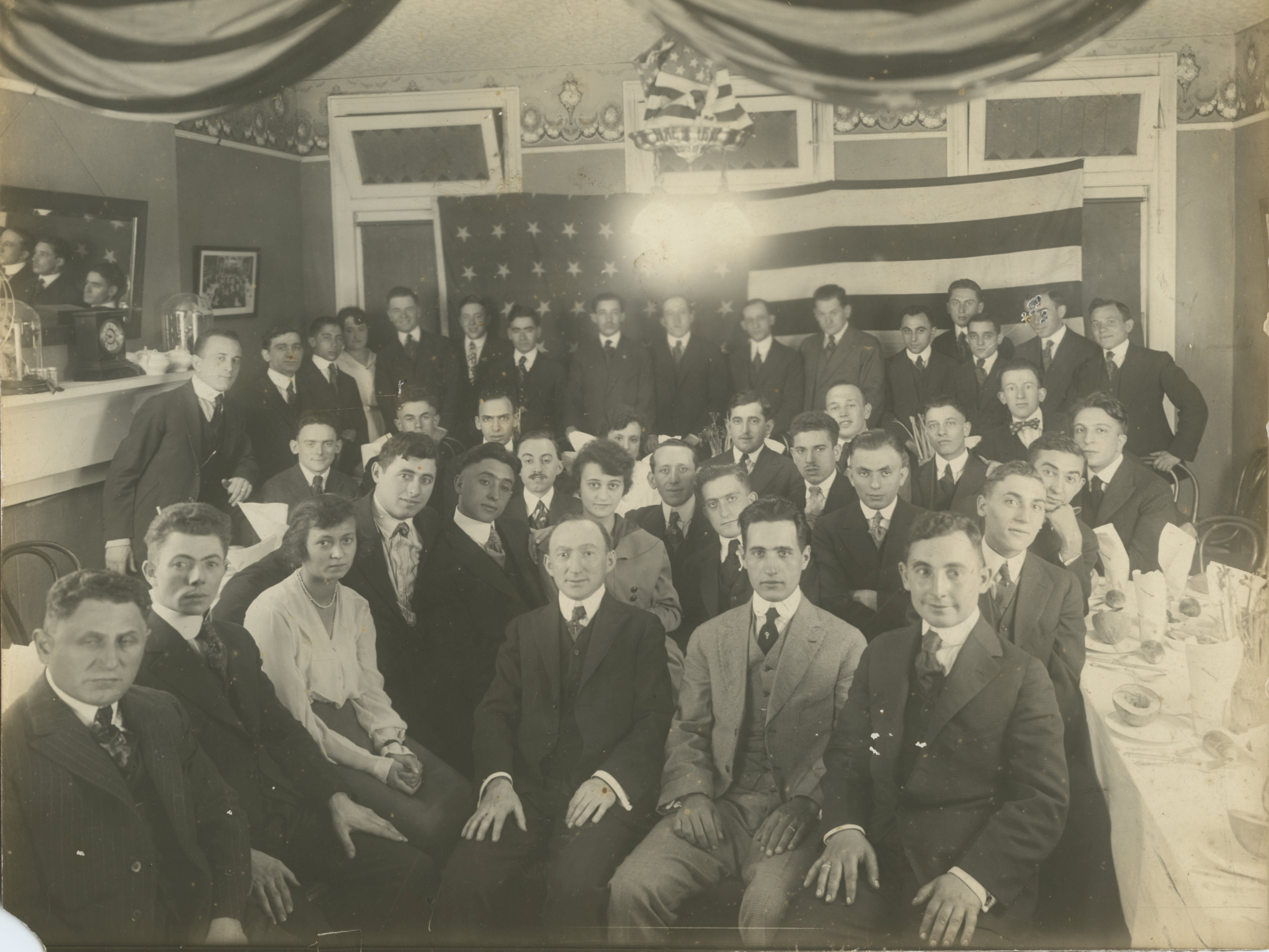 Paterson YMHA, 1917, New Jersey, Rubin Kaufman, Comrade J. Krawitz