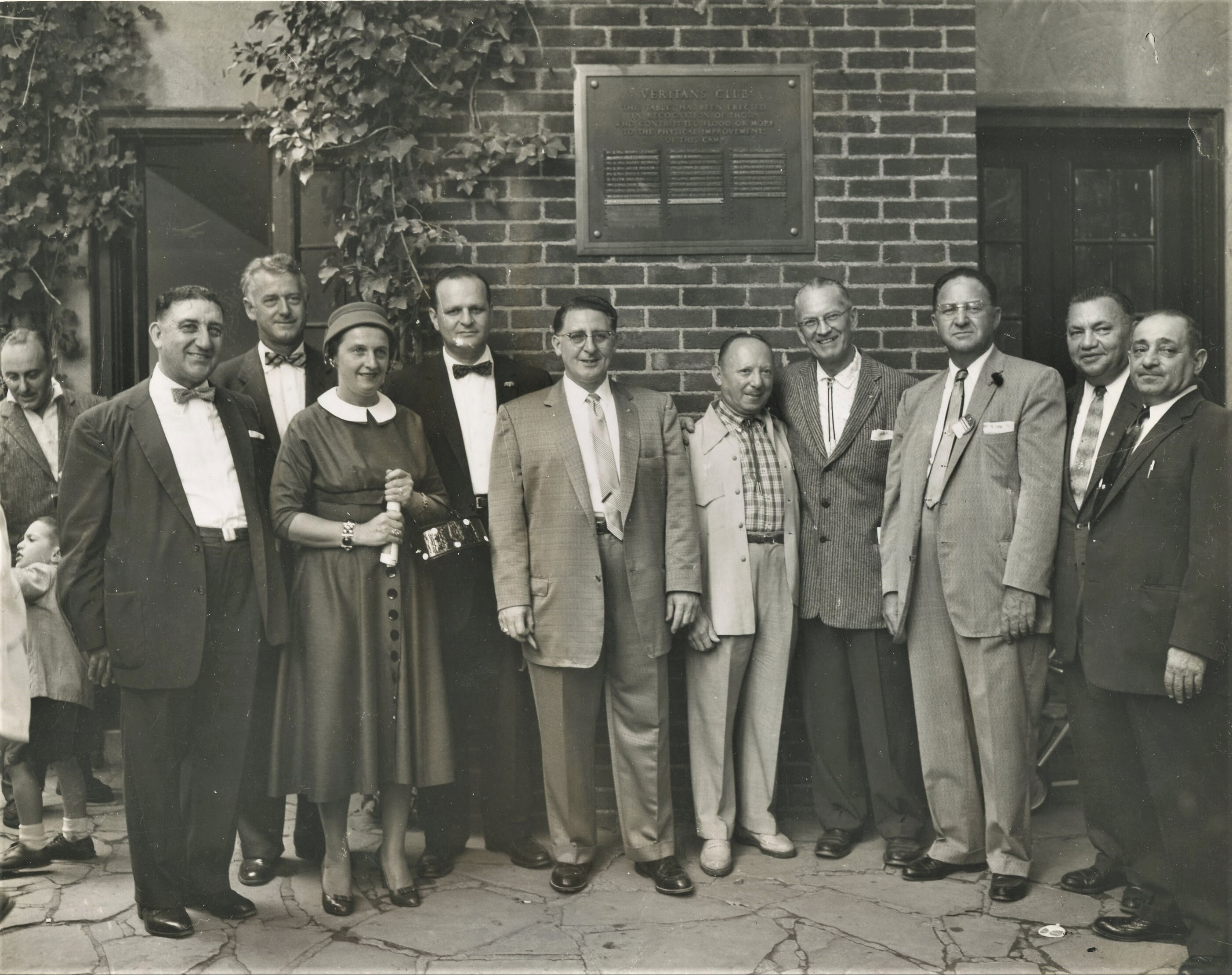 Veritans Camp plaque, Northern New Jersey, Phyllis Smith Block, Marty Krugman, Archie Block, Nat Thomson