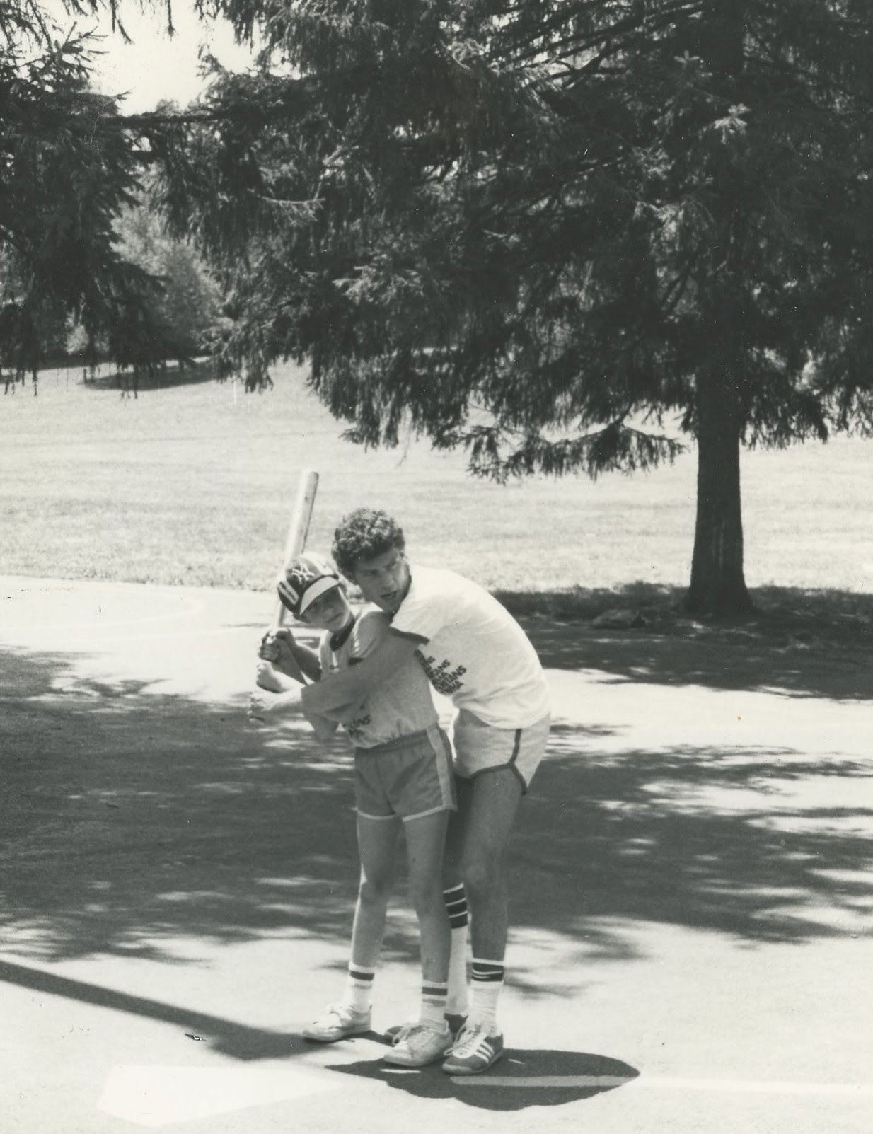 Camp Veritans, Passaic New Jersey, counselor camper, batting practice