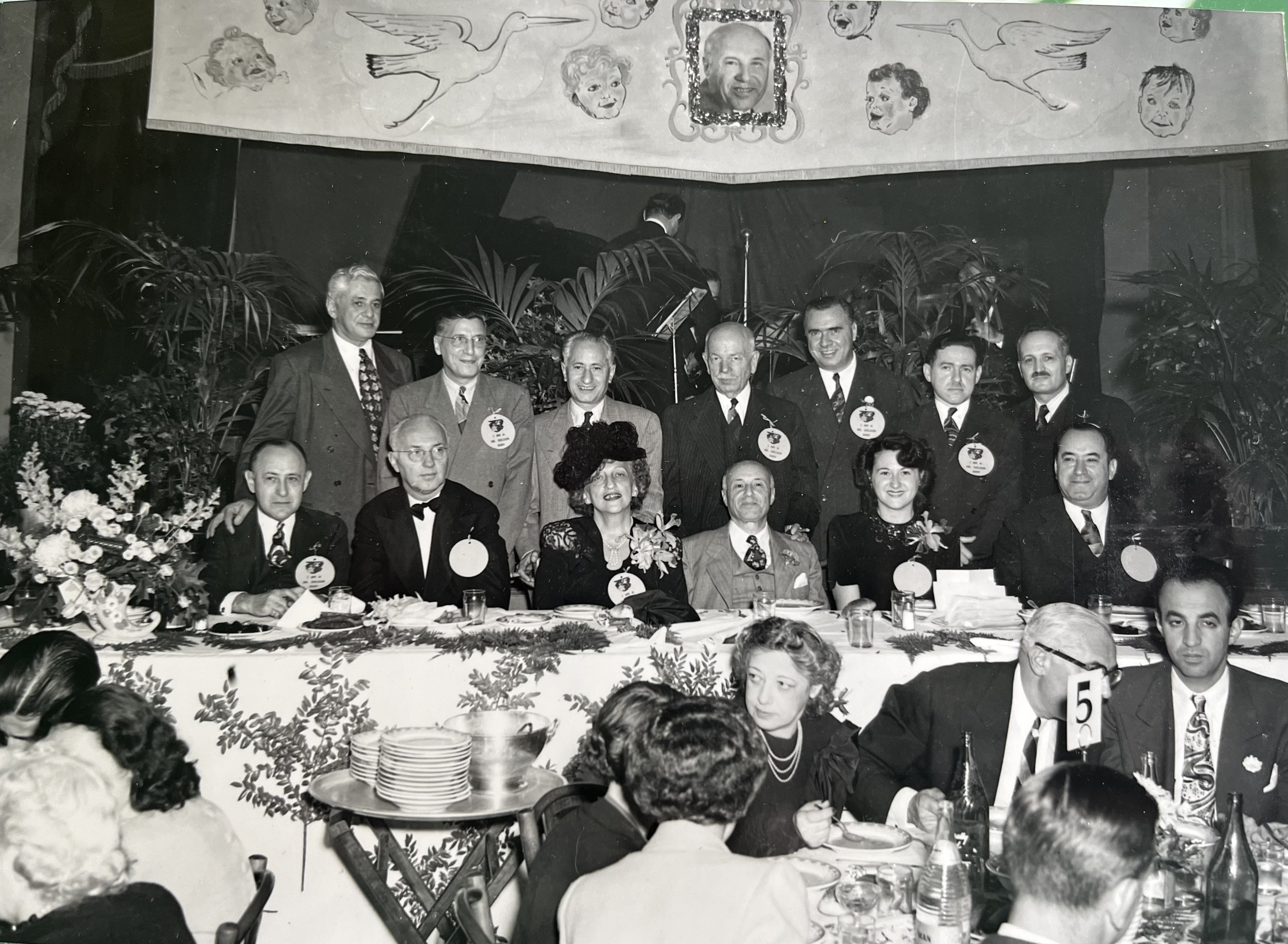 Dinner in Dr. Joelson’s honor in 1946