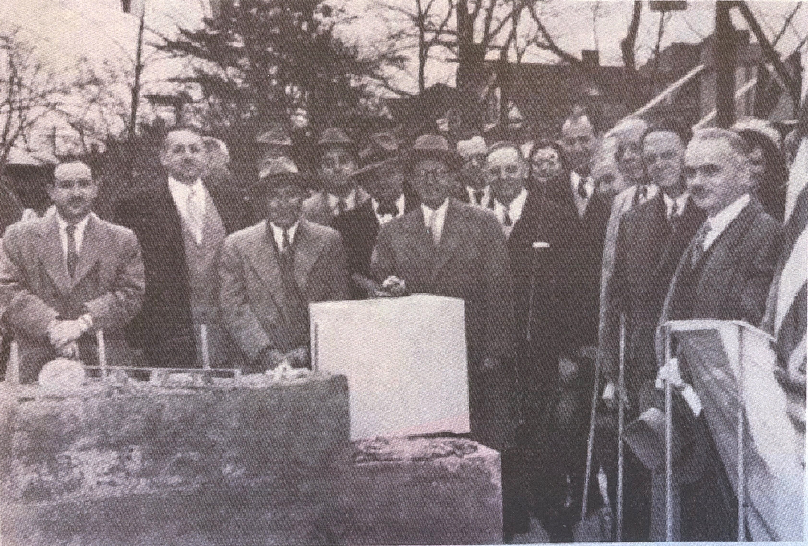 Kaplen JCC cornerstone laying 1950