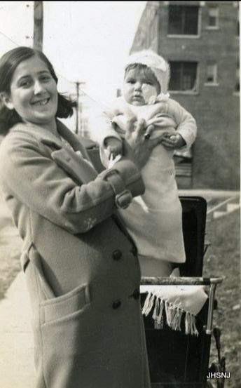 Mrs Simon with baby David 1931