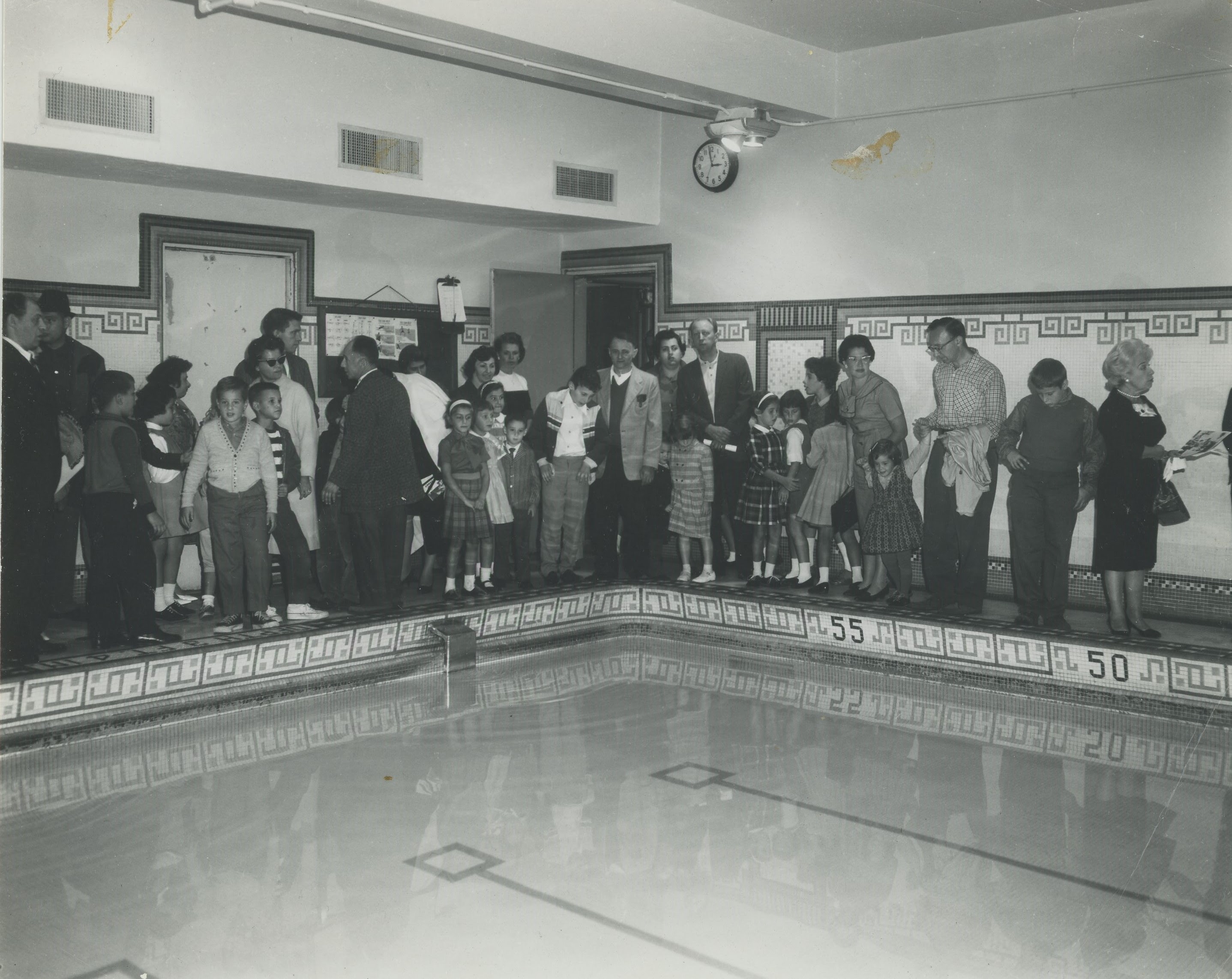 prospective members tour Y pool