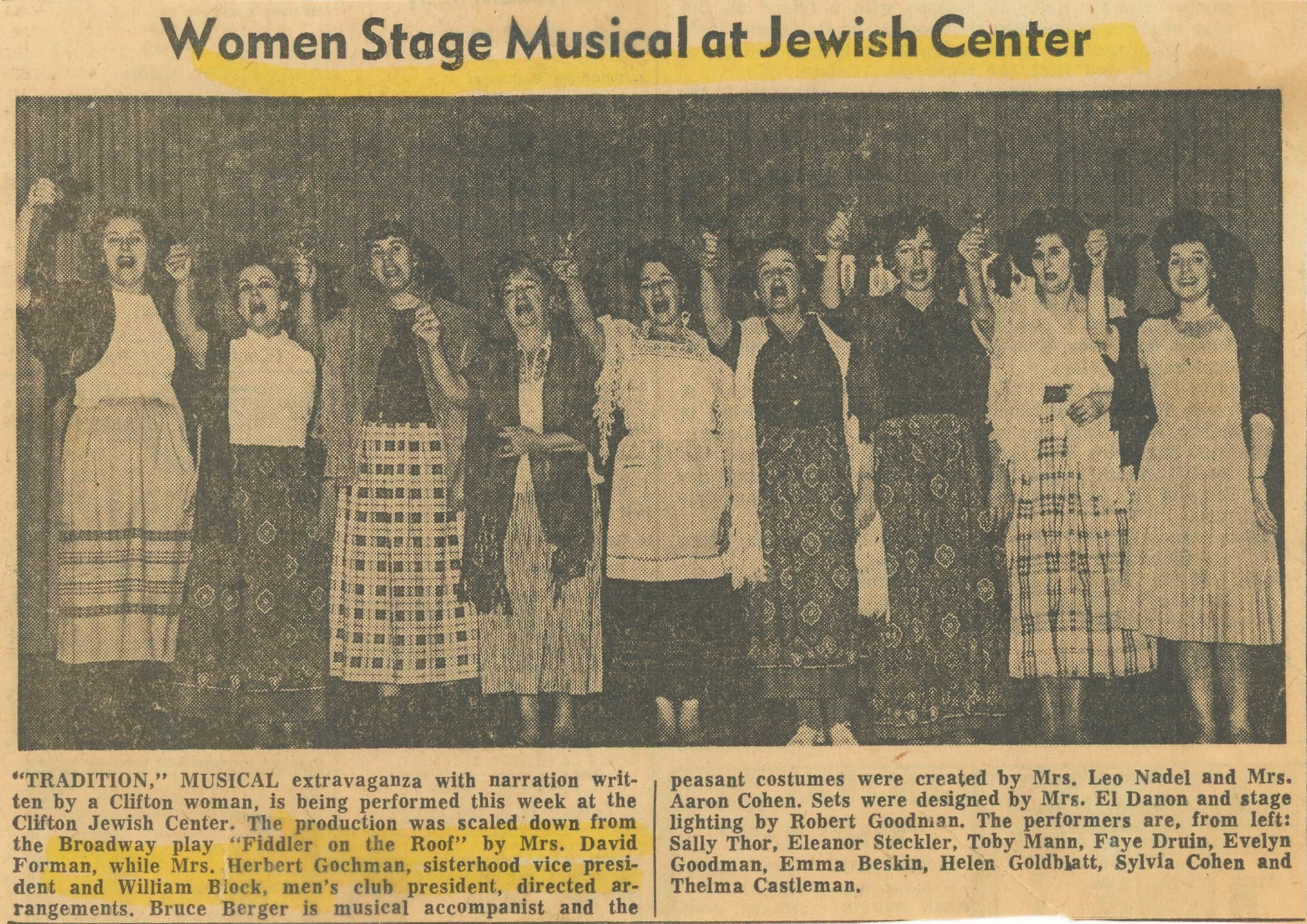 Musical Tradition at Clifton Jewish Center