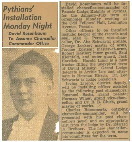 Newspaper article David Rosenbaum