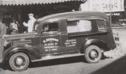 S. Berman Beef delivery van, River Street Paterson NJ