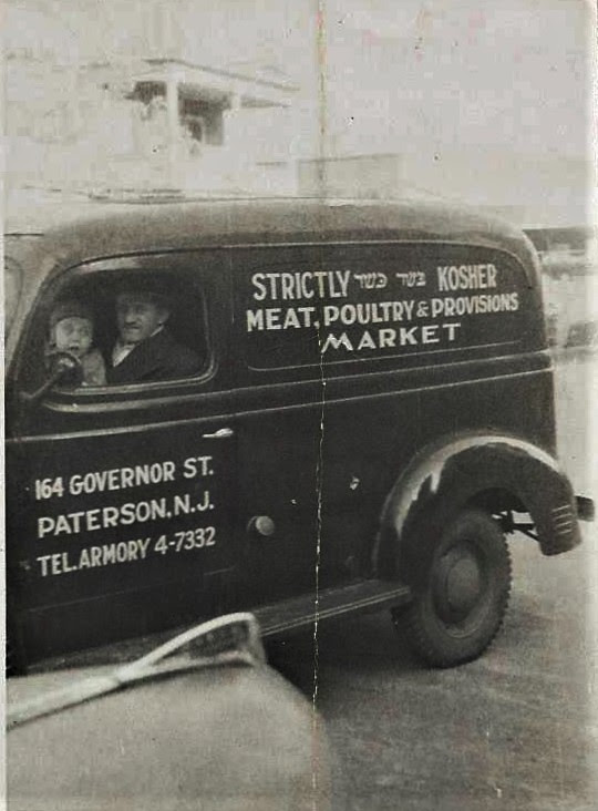 Strictly Kosher Meat, Poultry & Provisions Market, 164 Governor St., Paterson NJ, Mr. Greenberger and son
