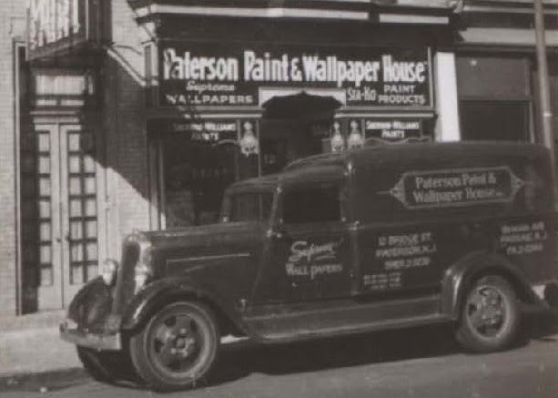 Paterson Paint & Wallpaper House delivery truck, Paterson NJ, Sta-Ko Paint Products