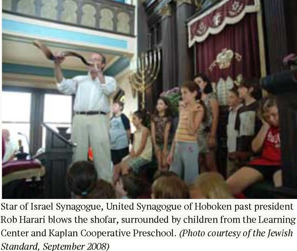 Star of Israel Synagogue, United Synagogue of Hoboken, shofar, Learning Center and Kaplan Cooperative Preschool, 2008, the Jewish Standard