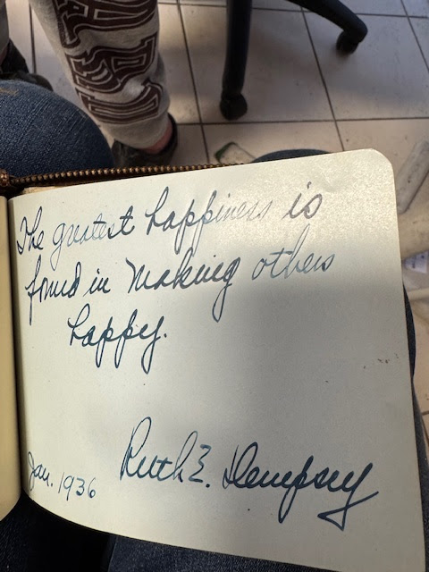 autograph page