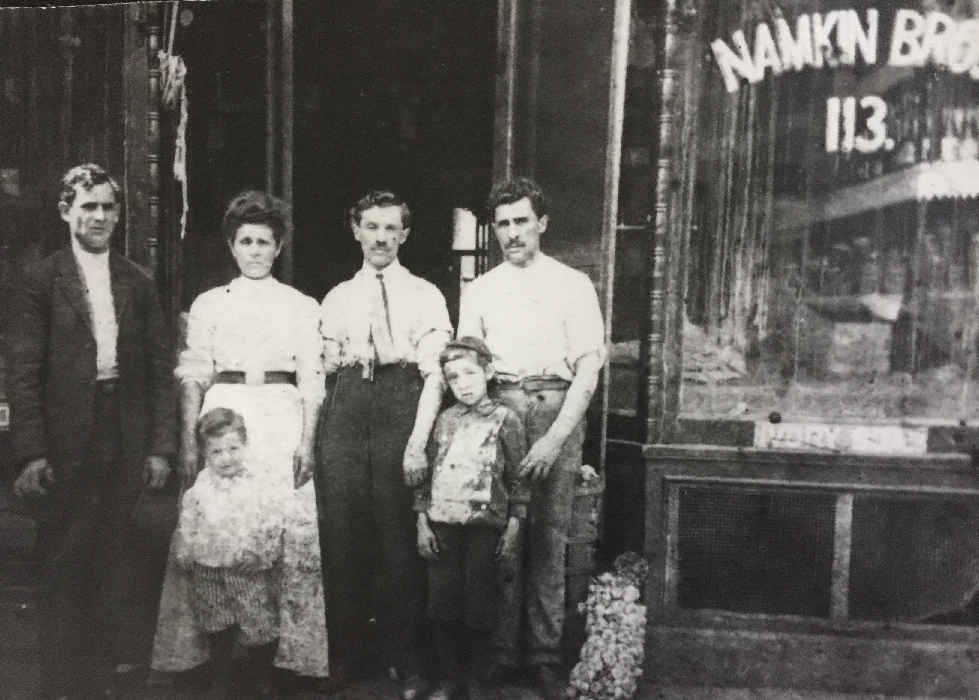 Namkin Brothers store, Mr. Botwick, Tova Namkin, Myer Namkin, Paterson NJ
