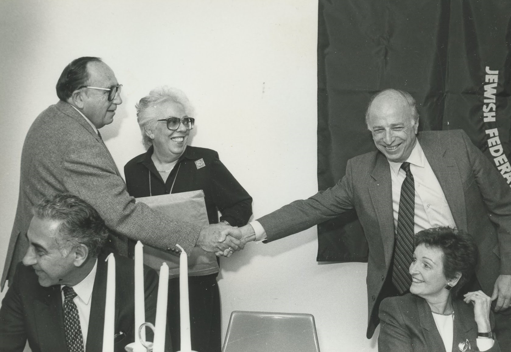 New Jersey, Passaic Clifton Jewish Federation, ceremony, Larry Gutman, Judy Gutman, Larry Gurman, Judy Gurman, Morris Macy, Ruth Macy