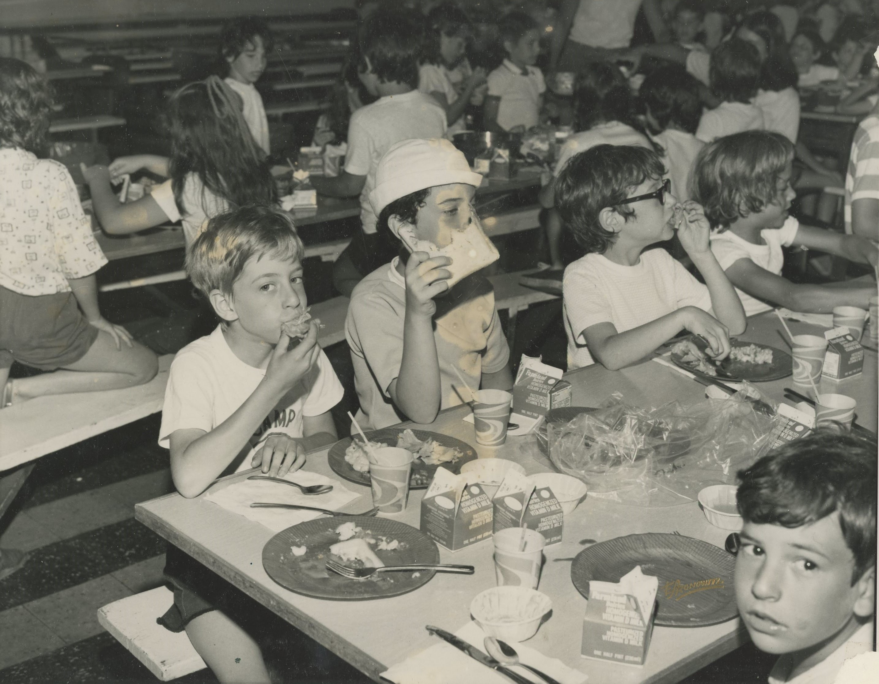 Camp Veritans campers having lunch