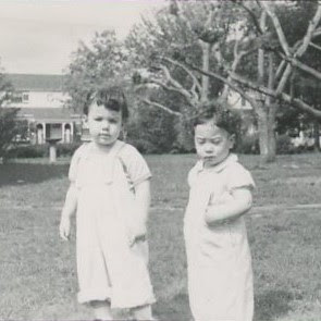 Cousins Ava Friedman and Abby Cohen 1955