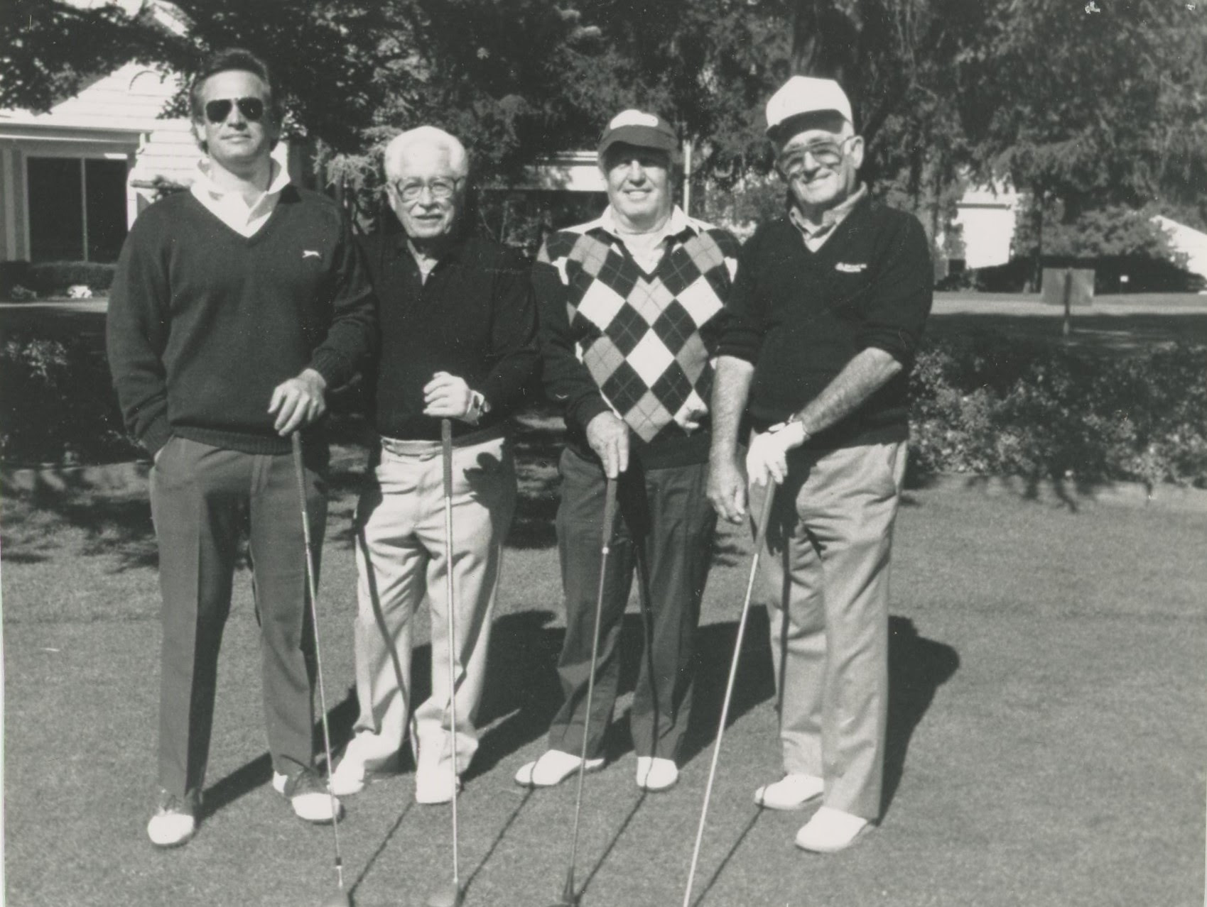 Golfers Gene Schmach, Lester Entin, Dr Miles Lazerwitz and Joe Waters